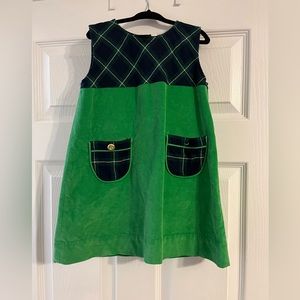 TBBC green plaid Juliet jumper, size 5